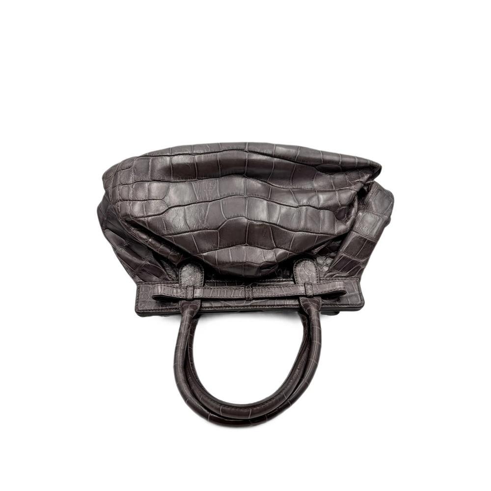 crocodile-effect shoulder bag 2