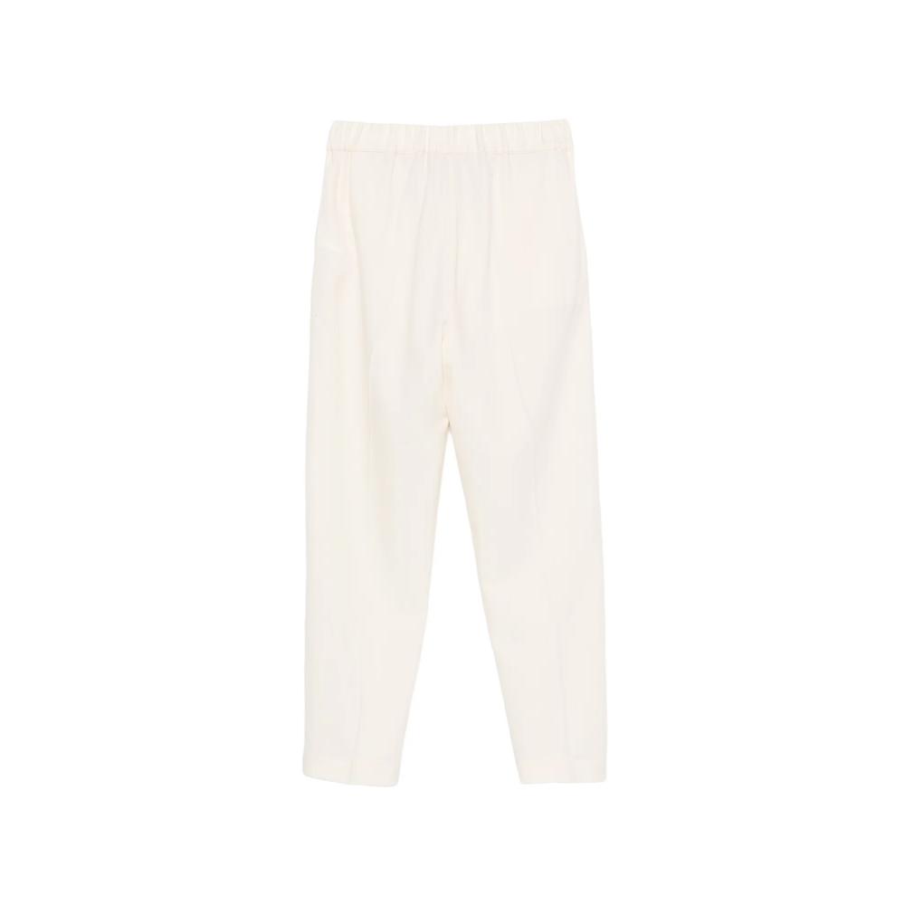 drawstring-waist pressed-crease trousers 2