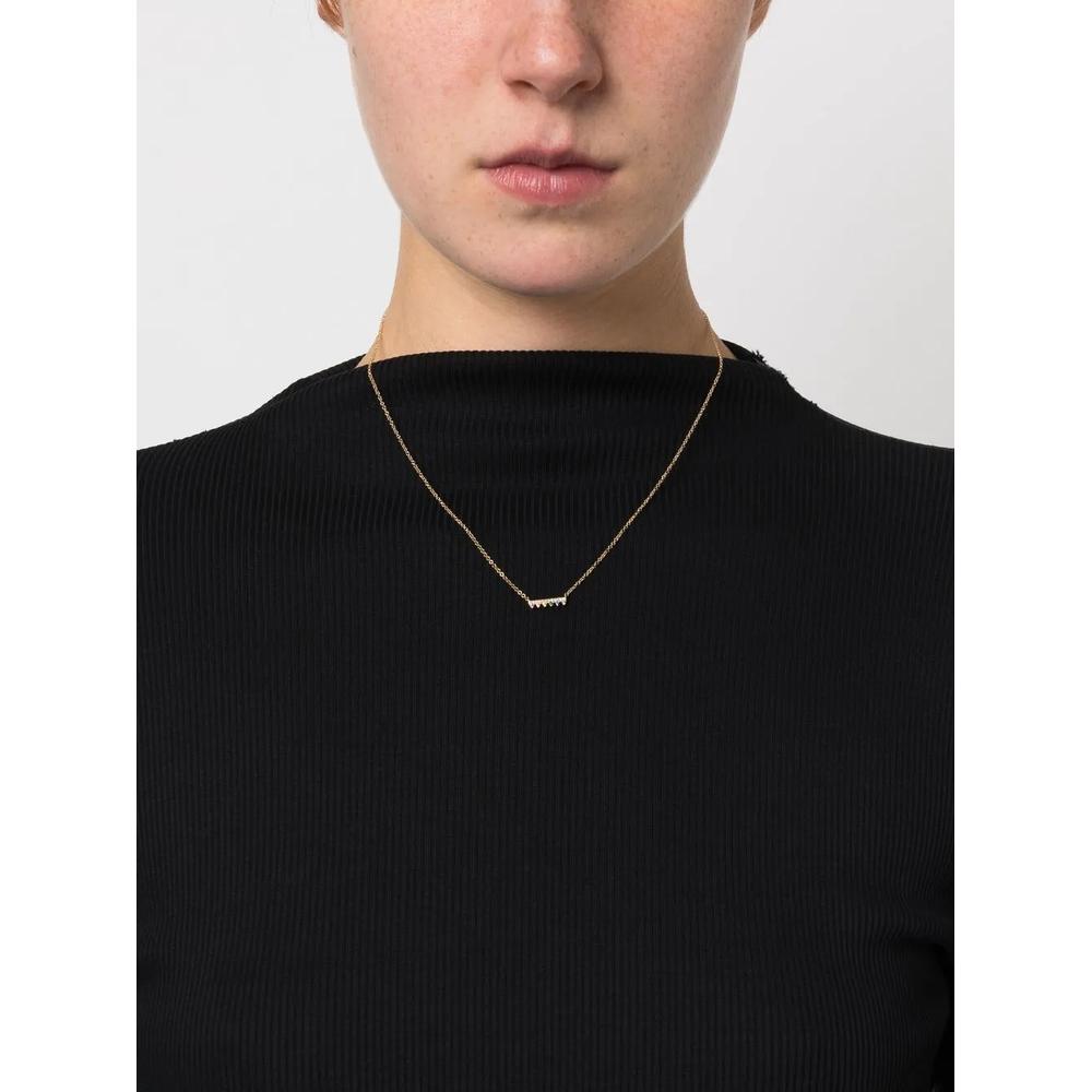 Колье Chloe Bar из желтого золота с бриллиантами и камнями 2