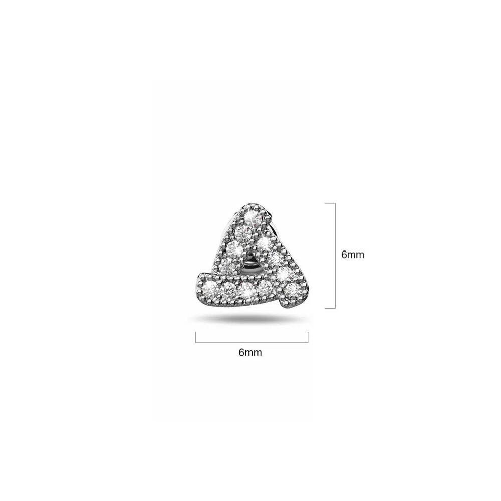 Trinity Серьги-гвоздики с цирконием Pavé 4