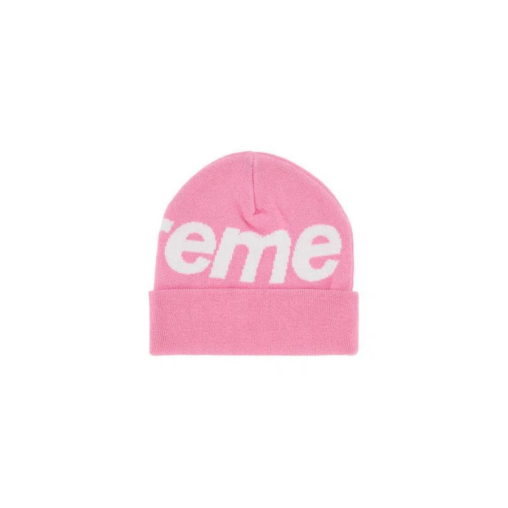 Шапки Supreme Big Logo Beanie 'Pink' 2
