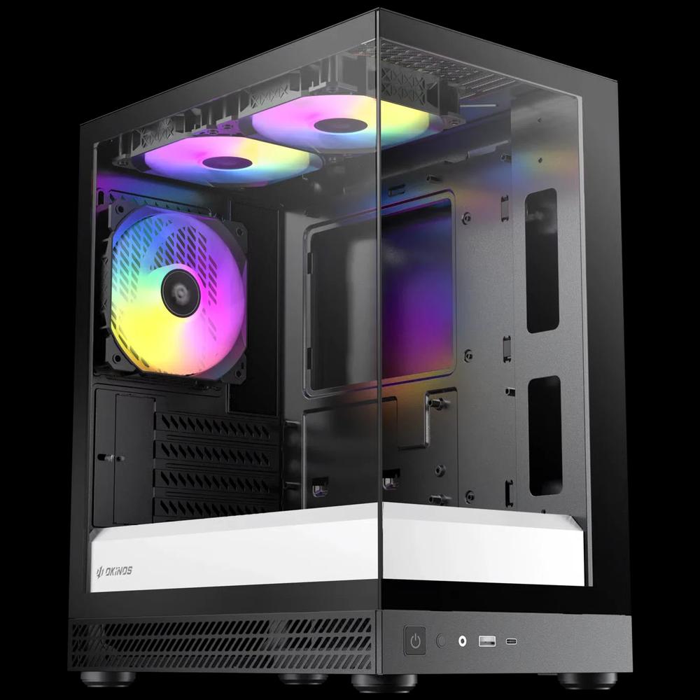Okinos AQUA UNO Micro-ATX корпус - Zebra 1