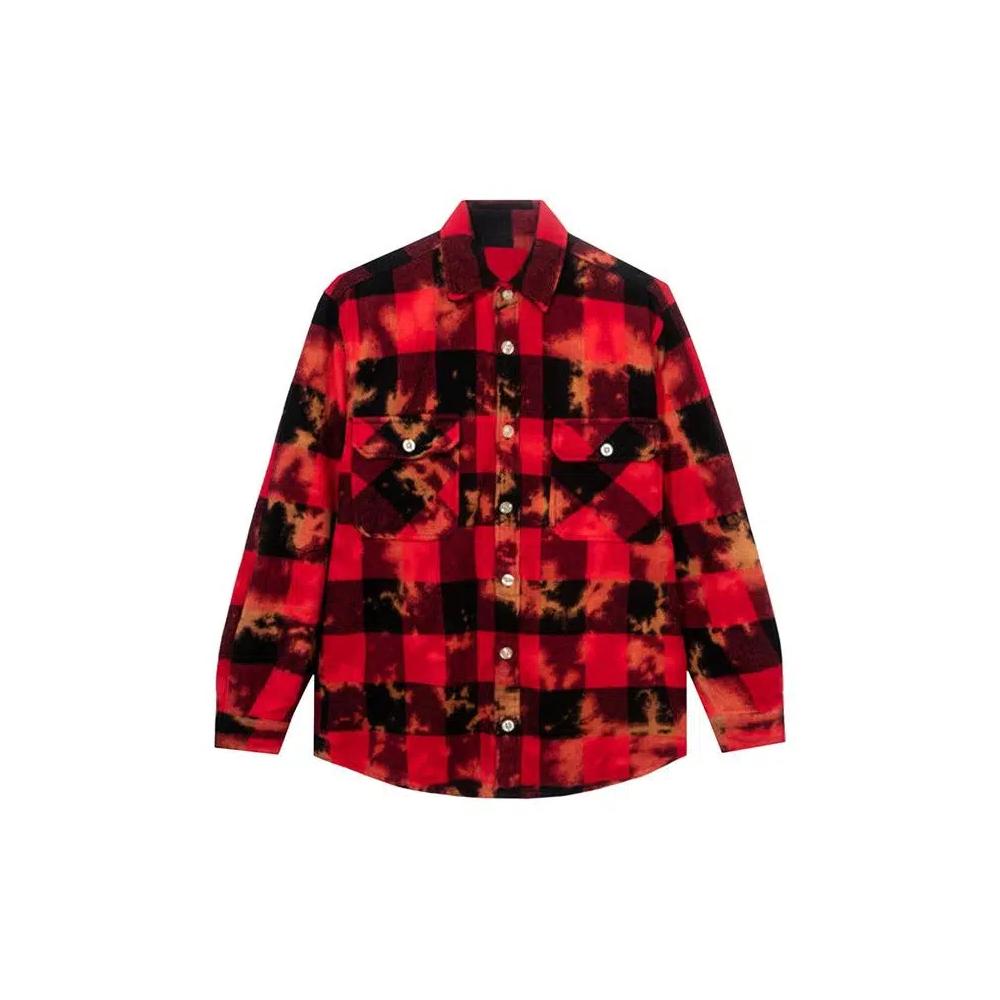 Фланелевые рубашки Anti Social Social Club Chromey Flannel 'Красная' 1
