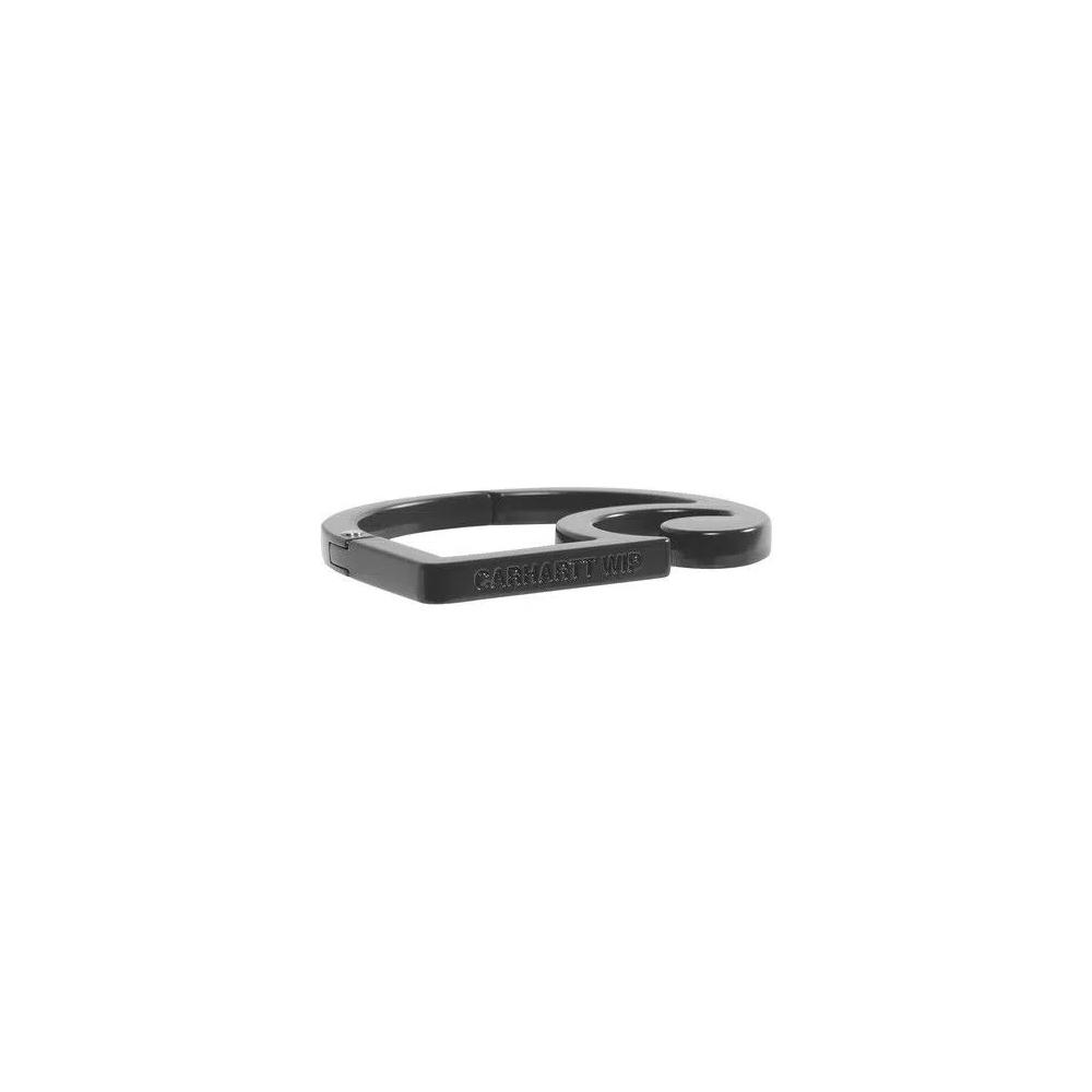 Брелоки и шнурки Carhartt WIP C-Logo Carabiner 'Черный' 3