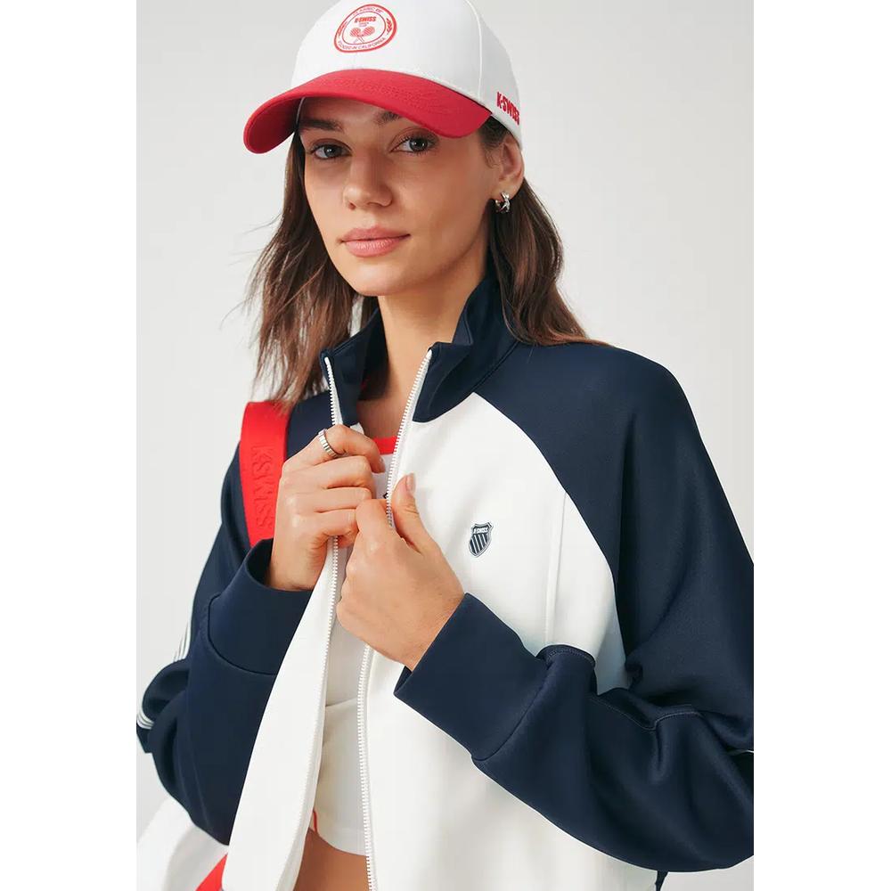 ЖЕНСКАЯ K-SWISS LOGO COLOR BLOCK ВЯЗАНАЯ КУРТКА 4