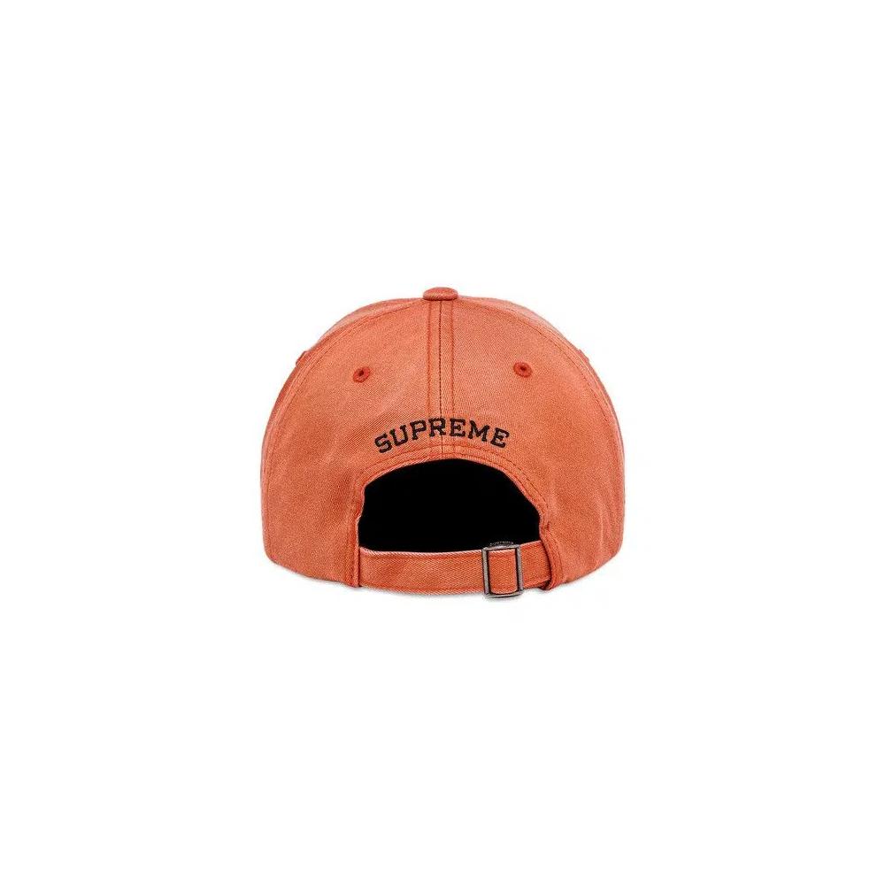 Кепки Supreme Bleached Chino 6-Panel 'Orange' 4