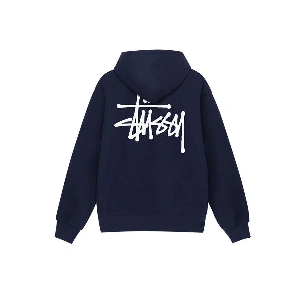 Худи Stussy Basic Hoodie 'Navy' 2