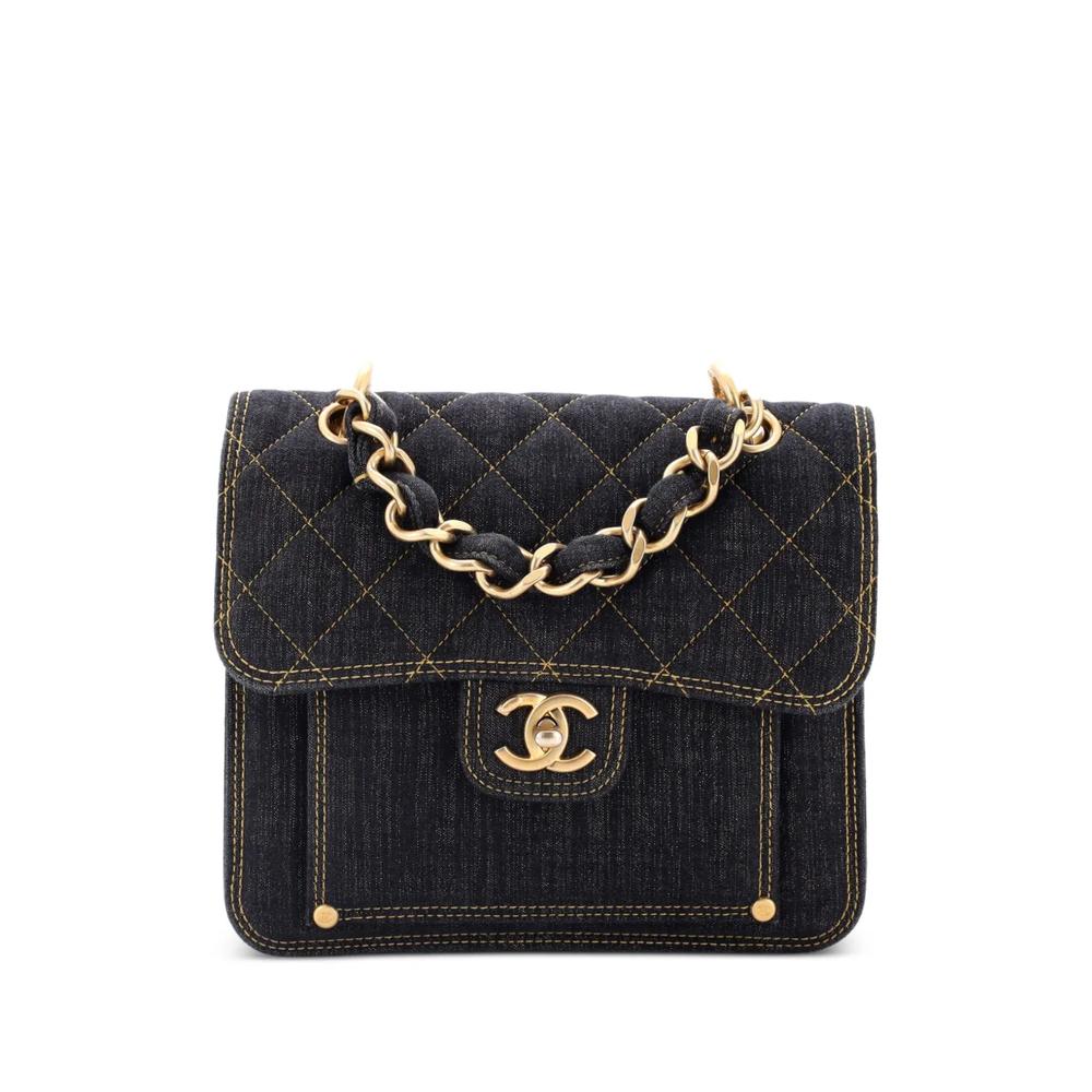 Стеганая сумка на плечо Double You CC Flap Bag среднего размера 1
