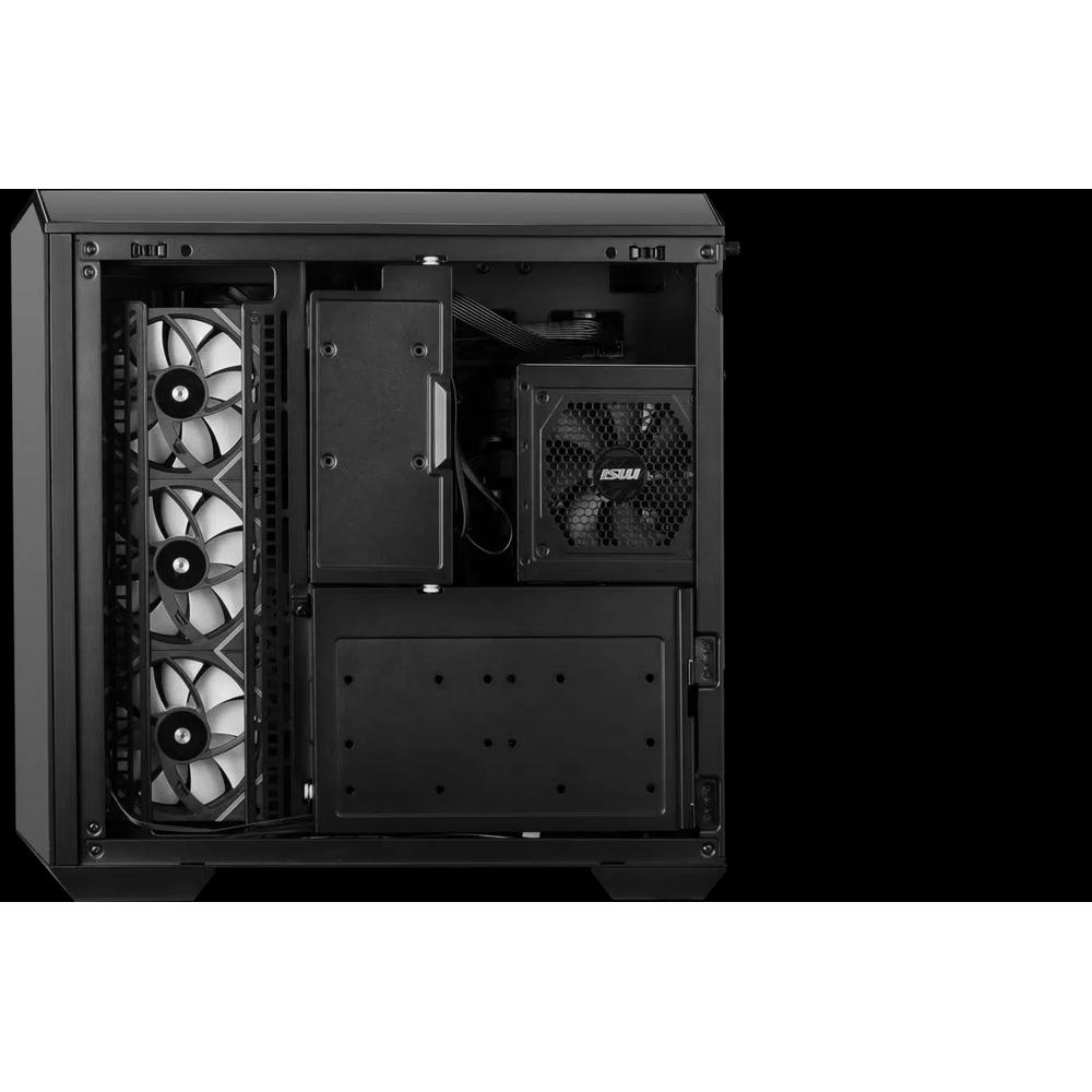 MSI MAG PANO 100L PZ ATX корпус - черный Black (с 4 вентиляторами ARGB) 15