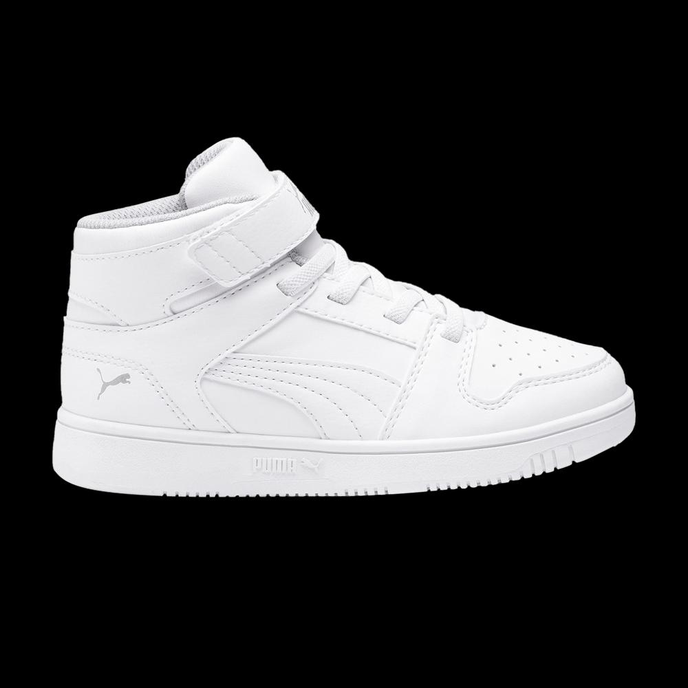 Кроссовки Puma Rebound LayUp Little Kid 'White Grey Violet' 1