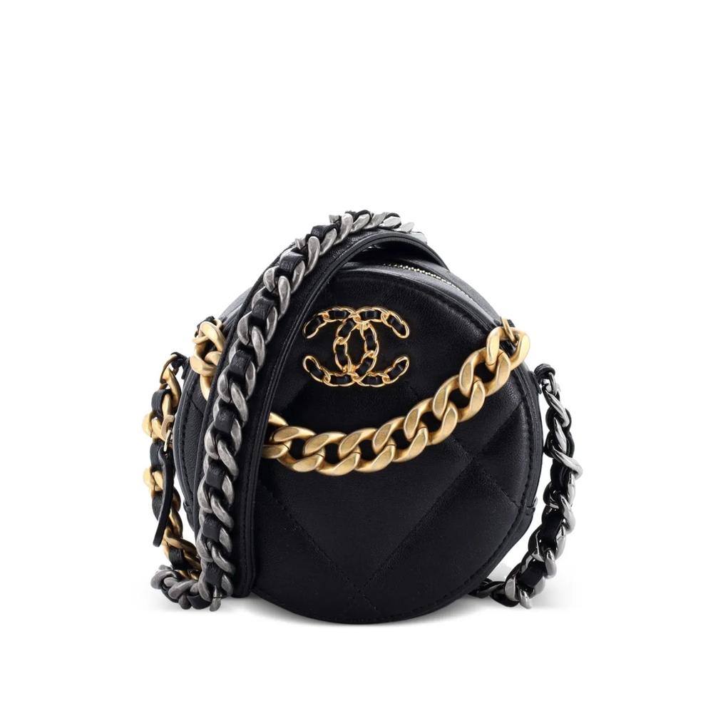 Стеганый клатч 19 Round with Chain 1