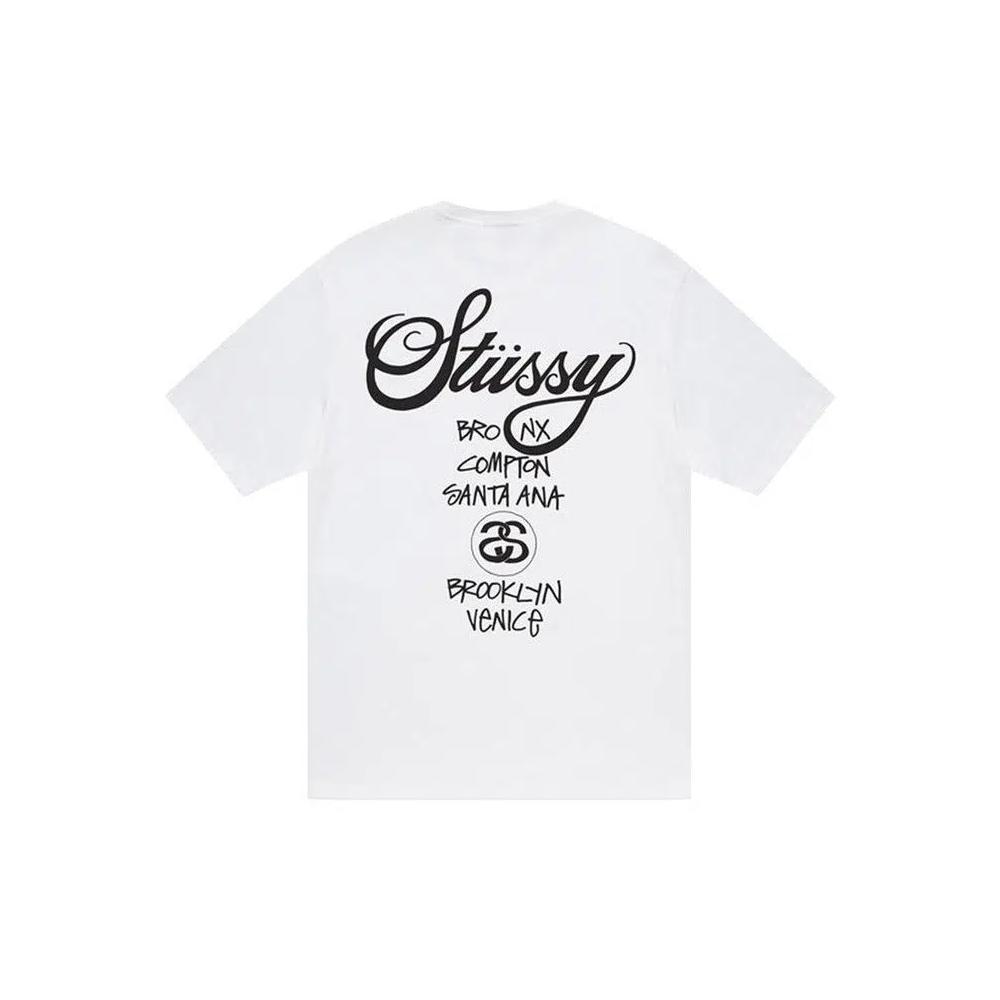 Футболка Stussy World Tour Tee 'White' 2