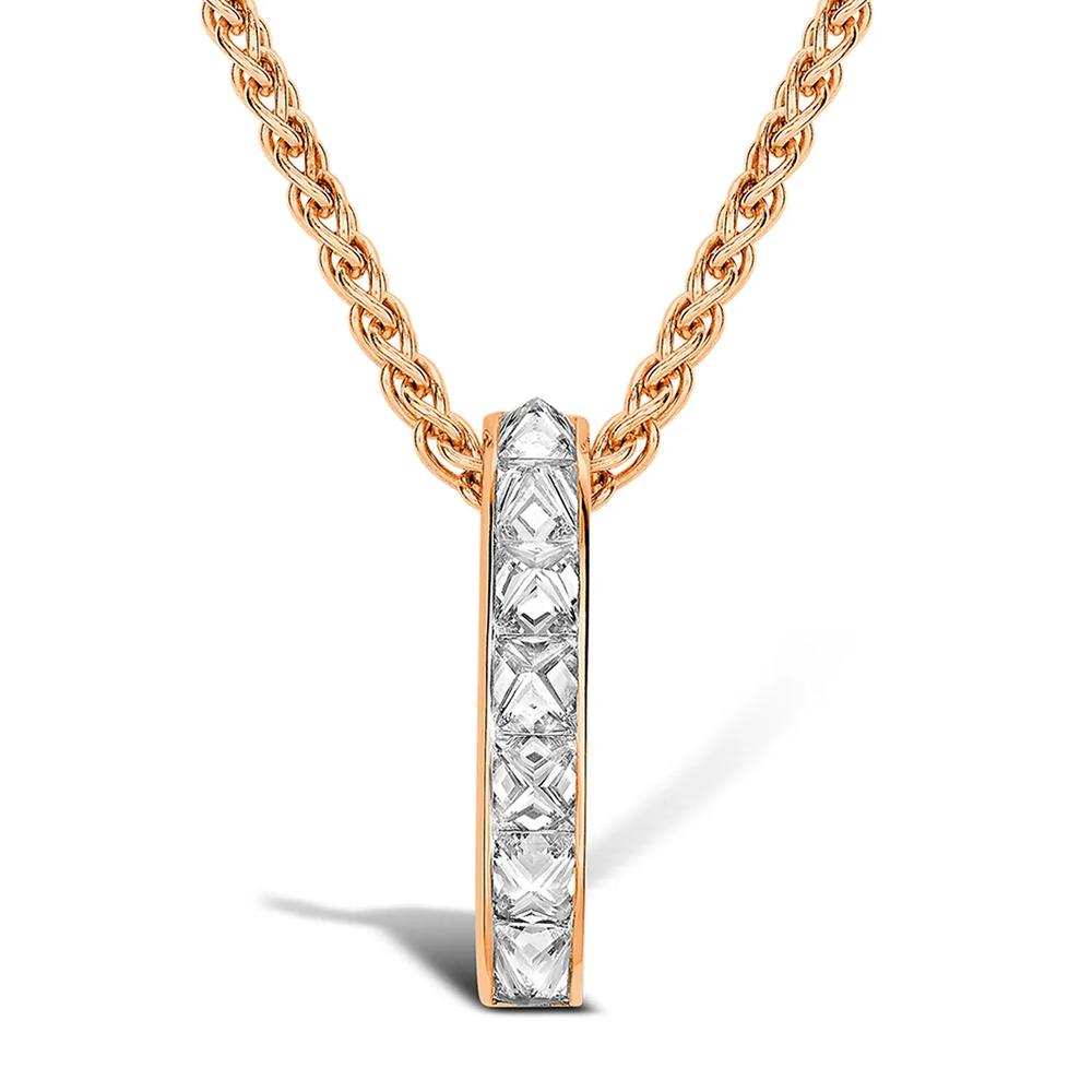 Подвеска RockChic из розового золота с бриллиантами 1