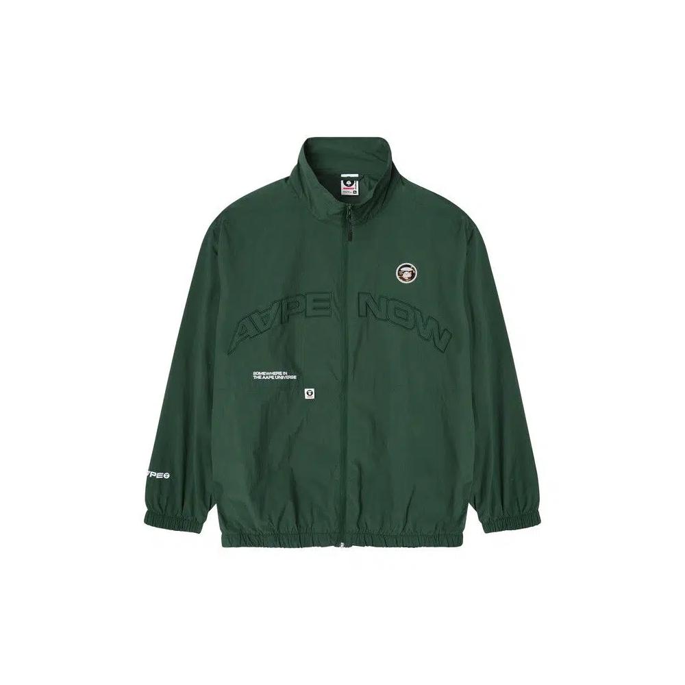 Куртка AAPE Moonface Patch Nylon Jacket 'Green/Dark' 1