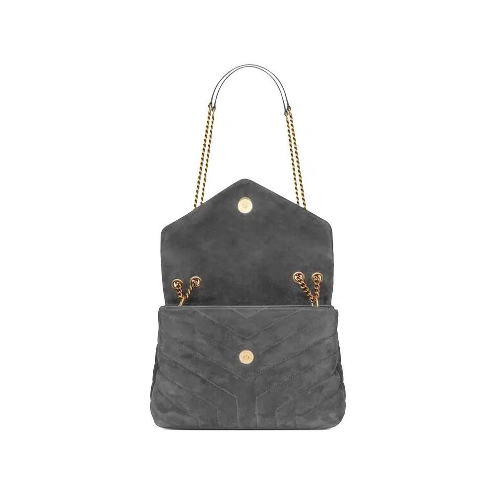 Сумки через плечо Saint Laurent Small Loulou Quilted Shoulder Bag 'Storm' 3