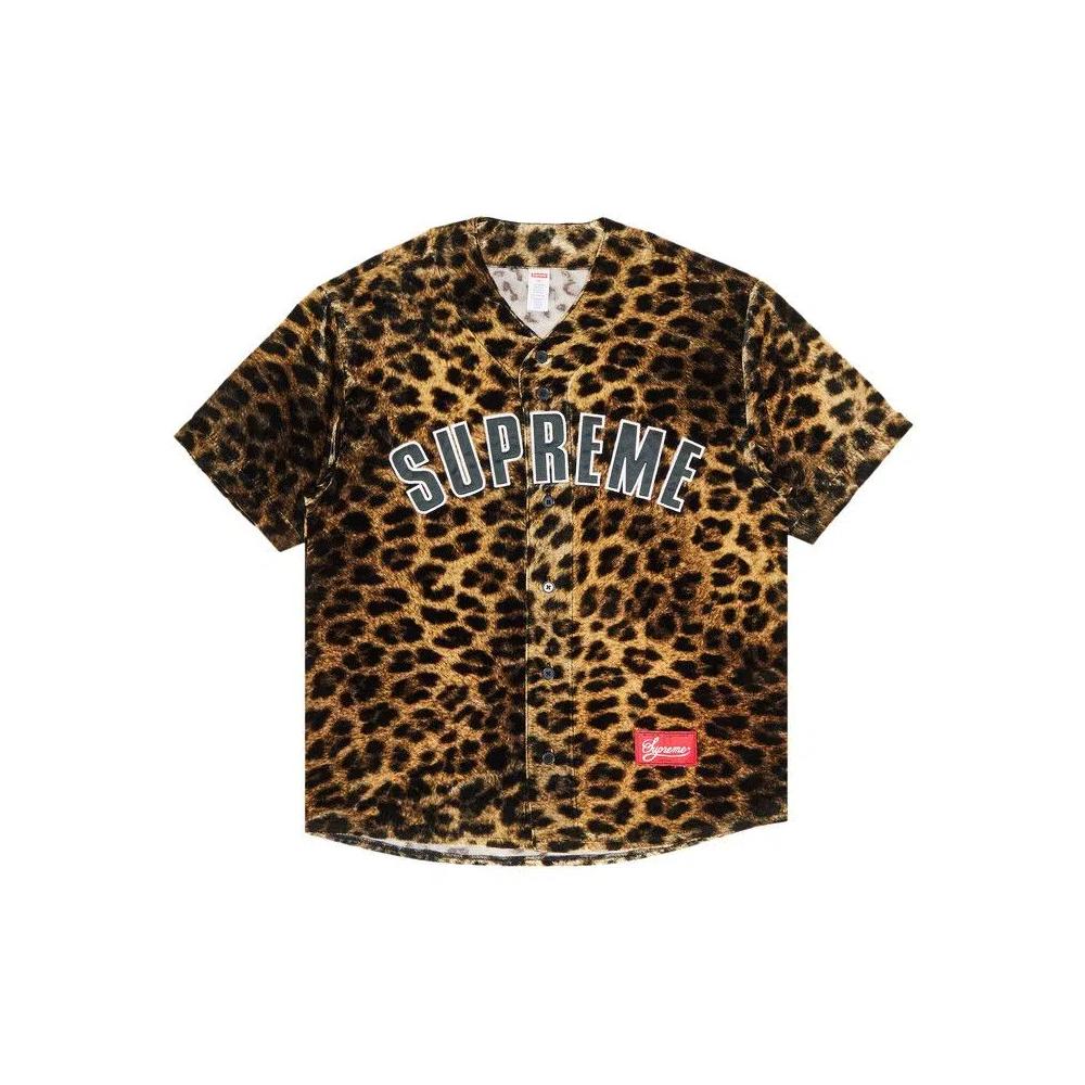 Джерси Supreme Velvet Baseball Jersey 'Leopard' 1