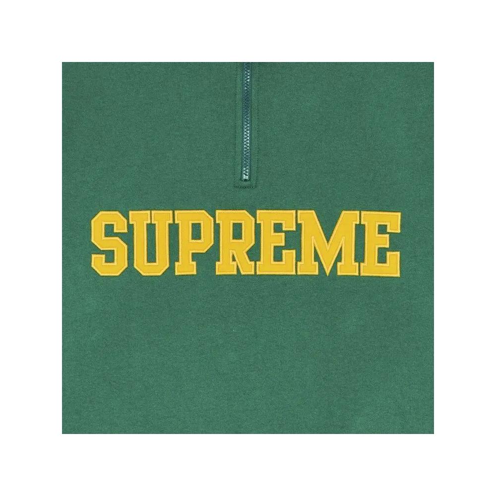 Худи на половину молнии Supreme Collegiate Half Zip Pullover 'Светло-сосновый' 3