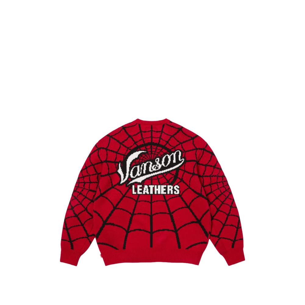 Свитер с принтом Spider-Man из коллаборации с Vanson Leathers x Marvel 2