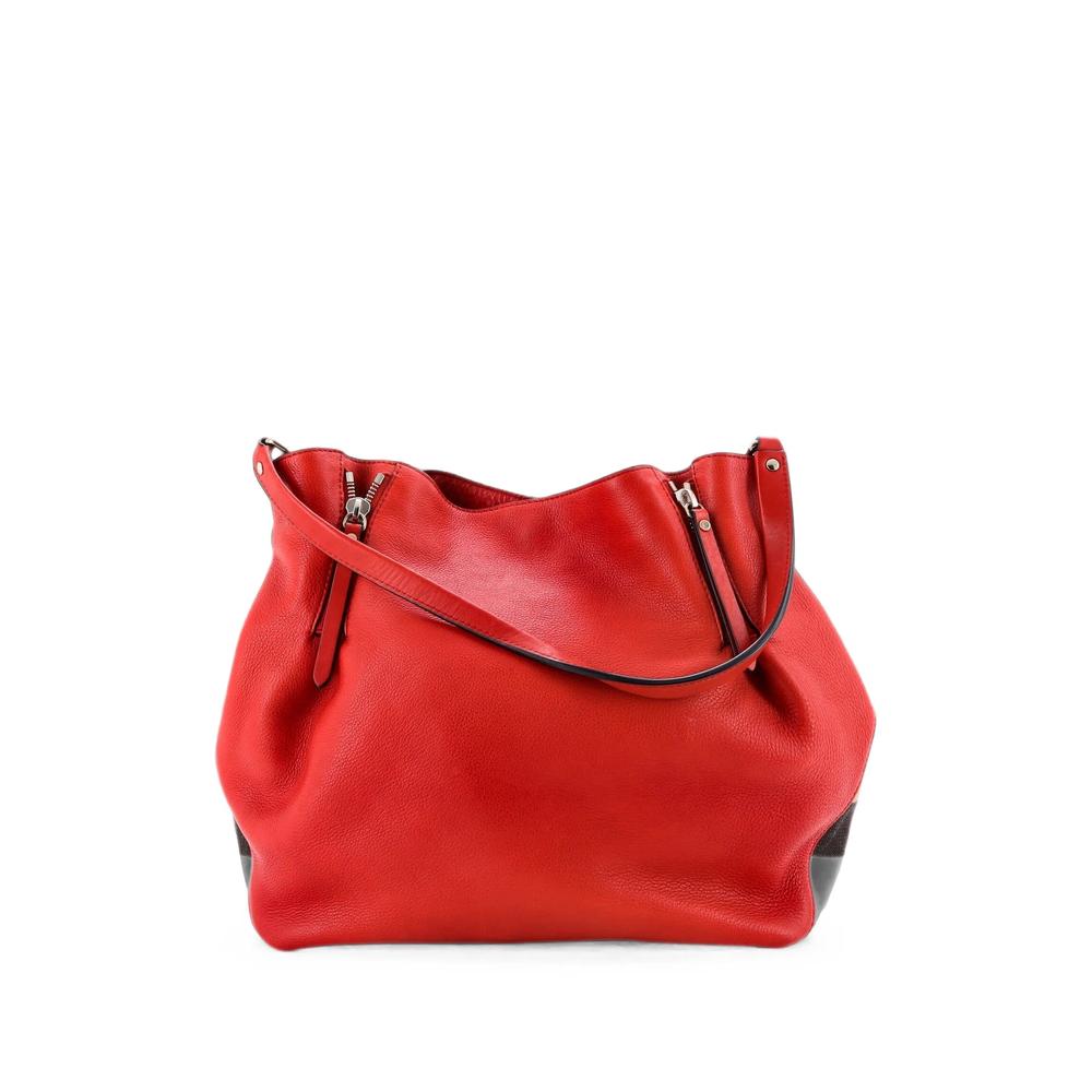 Maidstone Leather and House Check Canvas Medium tote bag 2