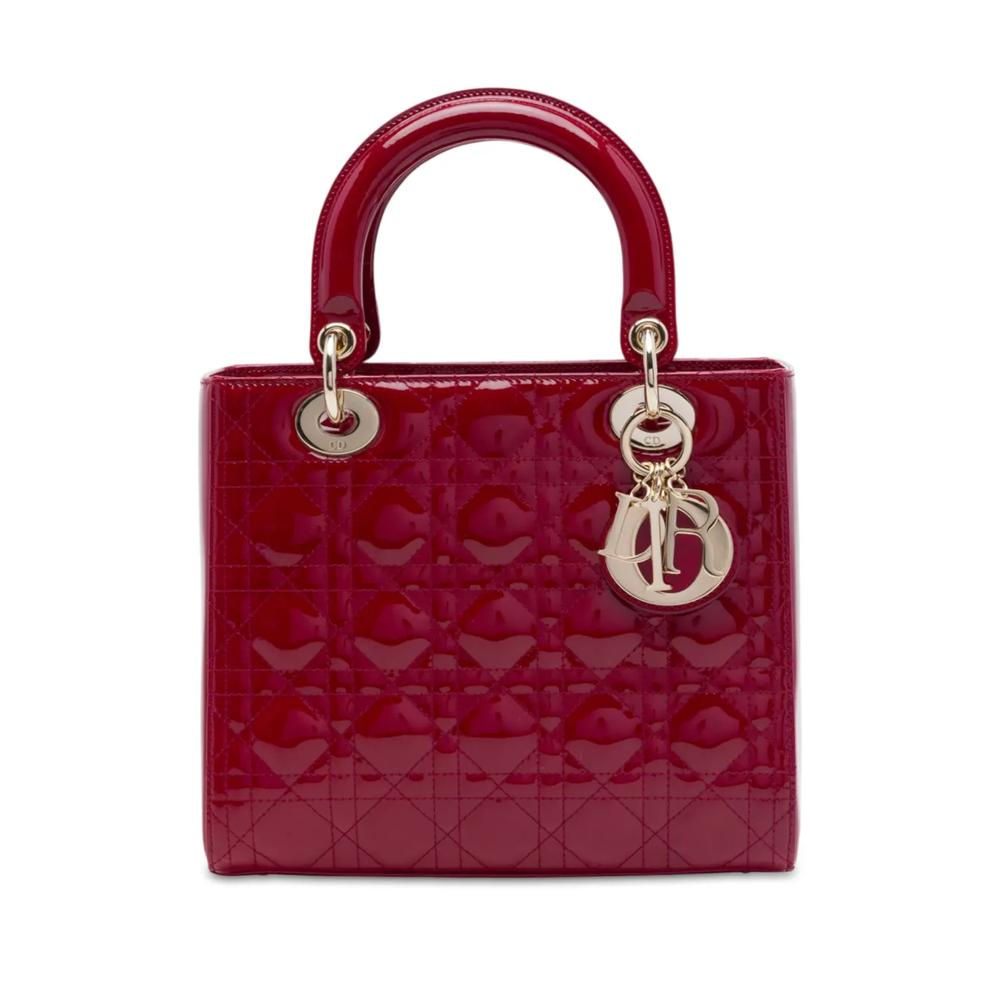 Сумка-сэтчел Patent Cannage Lady Dior среднего размера (2019 год) 1