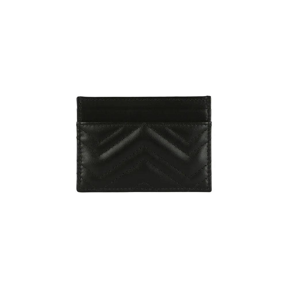 Кардхолдеры Gucci GG Marmont Card Case 'Black Black' 1