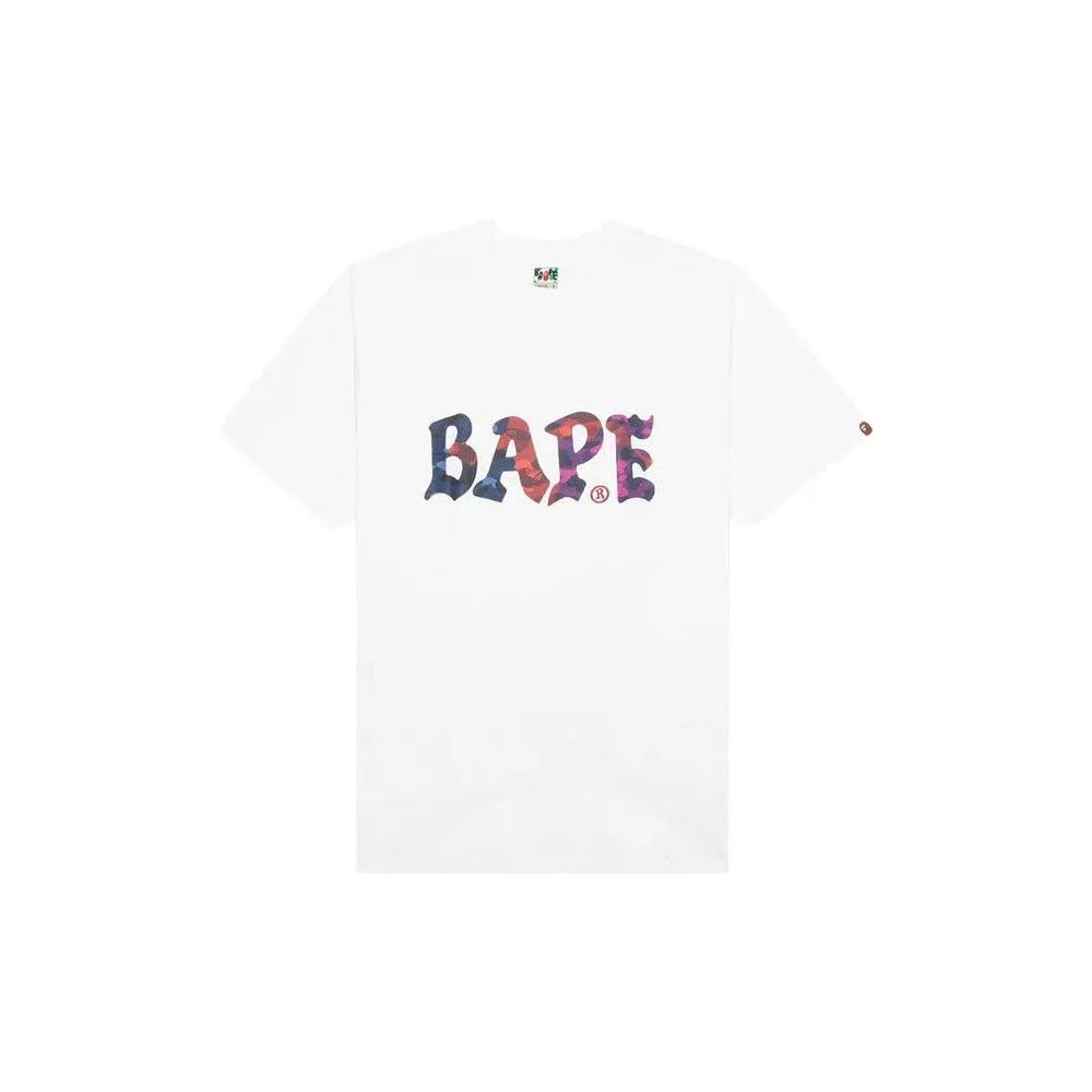 Футболки BAPE Color Camo Crazy Bape Logo Tee 'White' 1