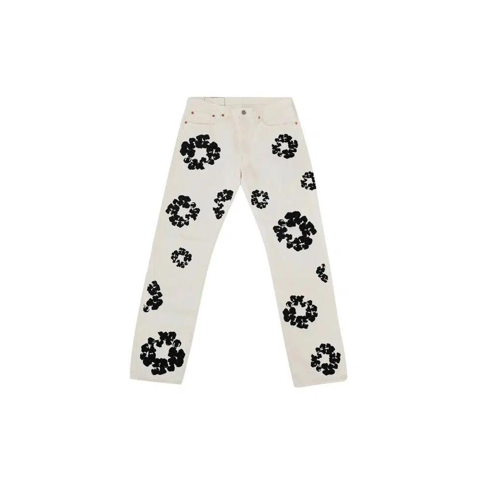 Джинсы Levi's x Denim Tears The Cotton Wreath Inverted Jean 'White' 1
