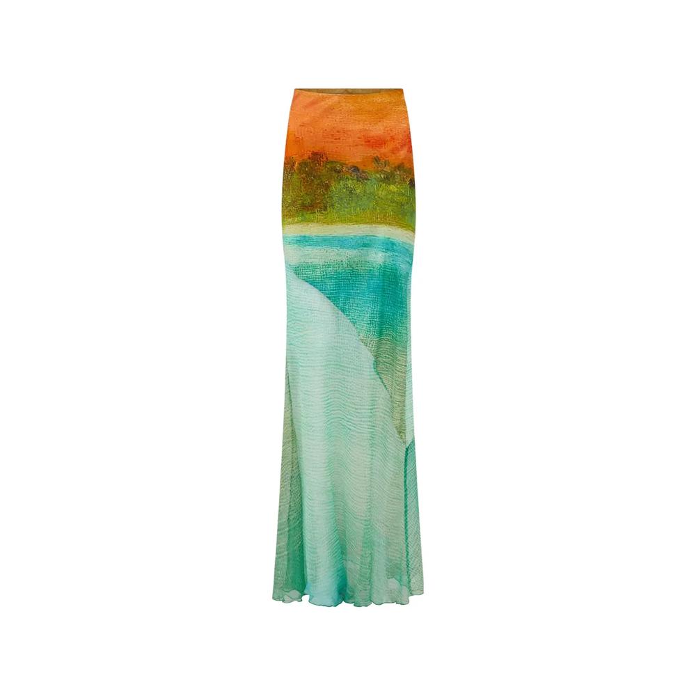 Юбка макси Formentera с принтом 1