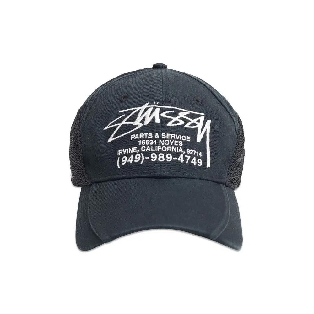 Кепки-снапбэки Stussy LP Service Mesh Strapback Cap 'Черный' 1