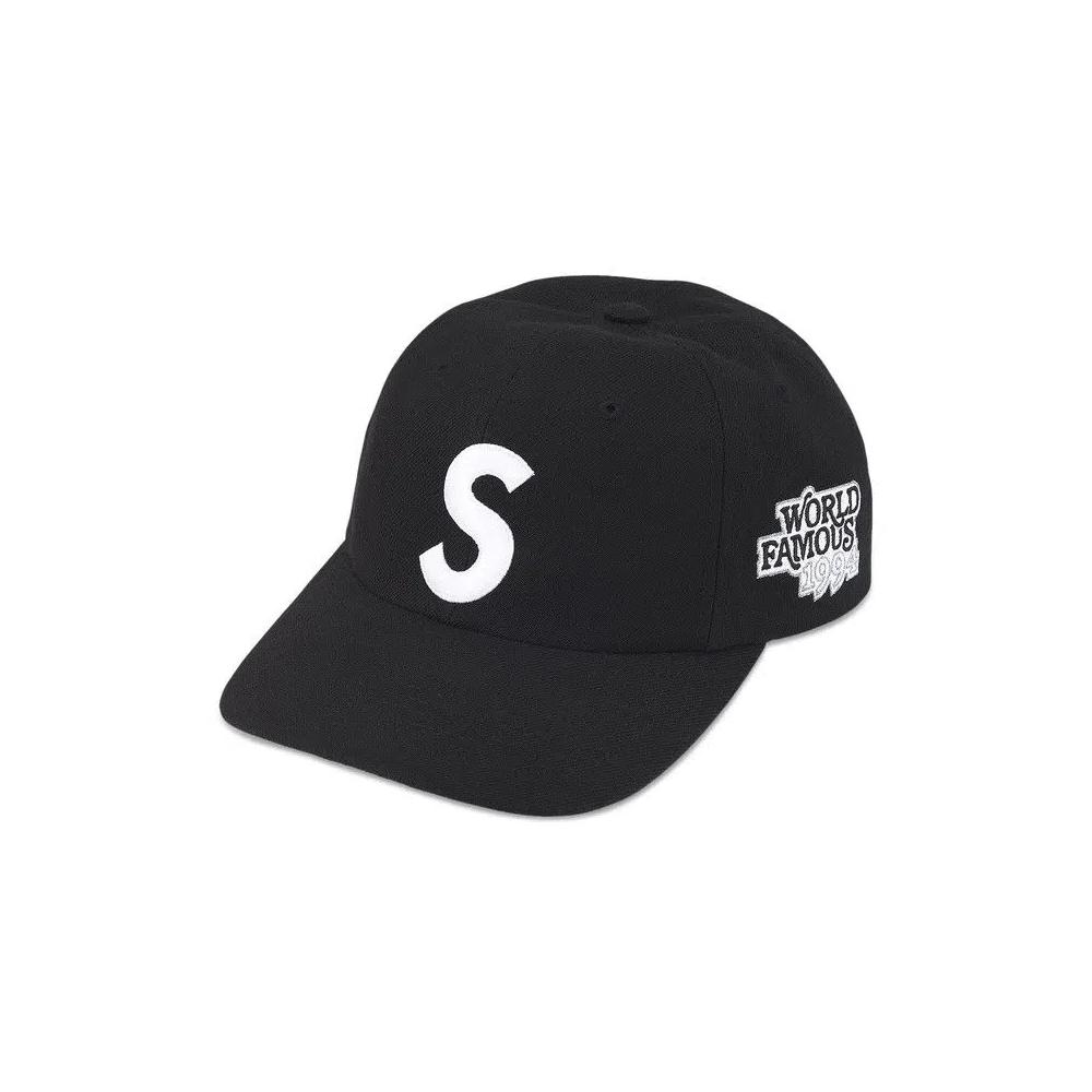 Кепки Supreme World Famous S Logo 6-Panel 'Black' 1
