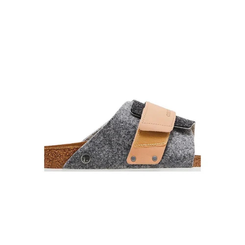 Слайды Birkenstock Concepts x Kyoto «Black Grey Felt» 2