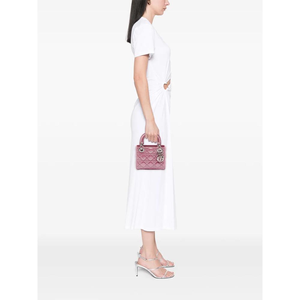 Сумка-сэтчел Mini Iridescent Lambskin Cannage Lady Dior (2016 год) 2