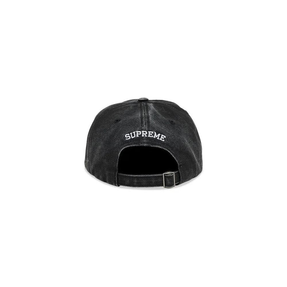 Snapbacks Supreme Pigment Canvas S Logo 6-Panel 'Черный' 4