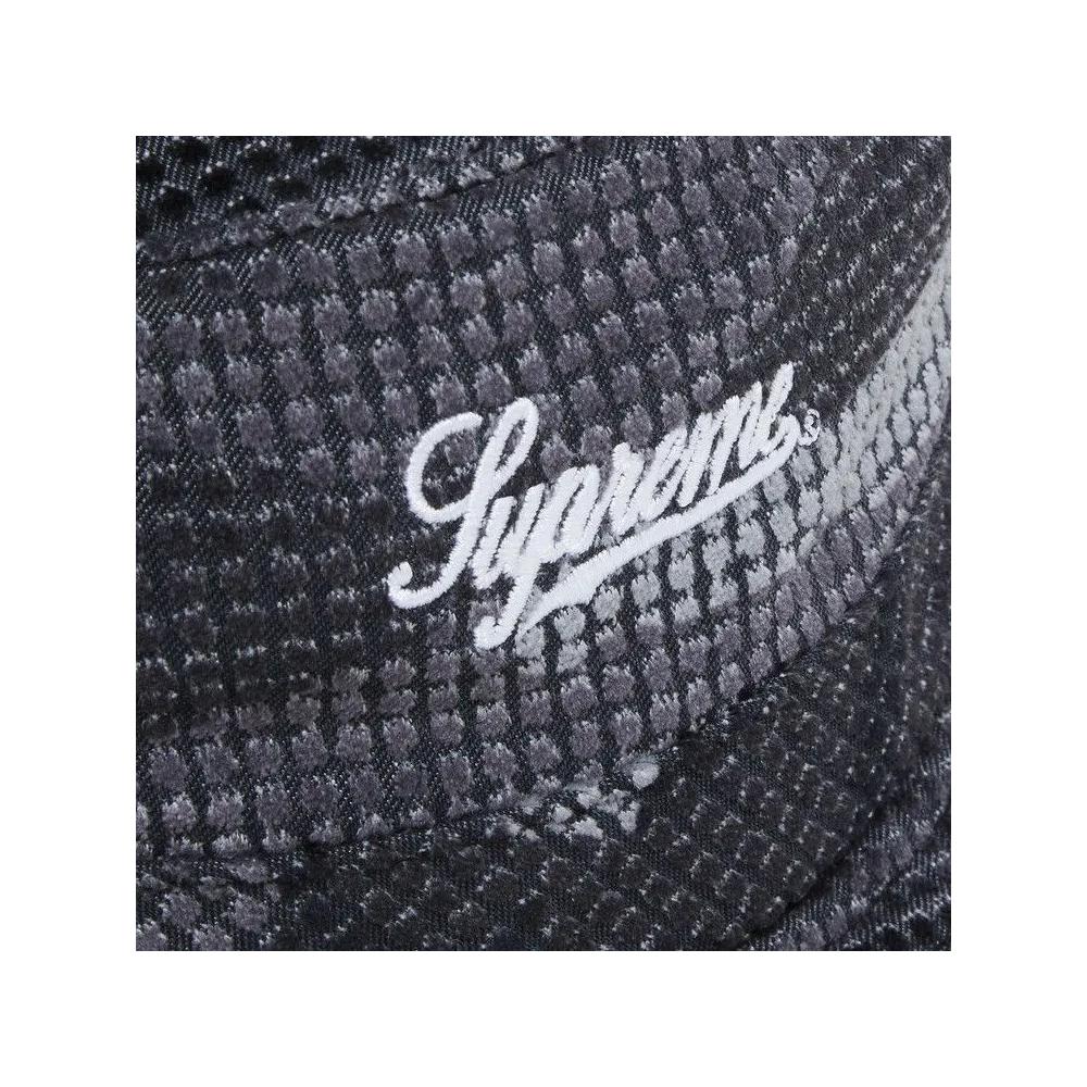 Кепки Supreme Camo Grid Velvet Crusher 'Black Camo' 3