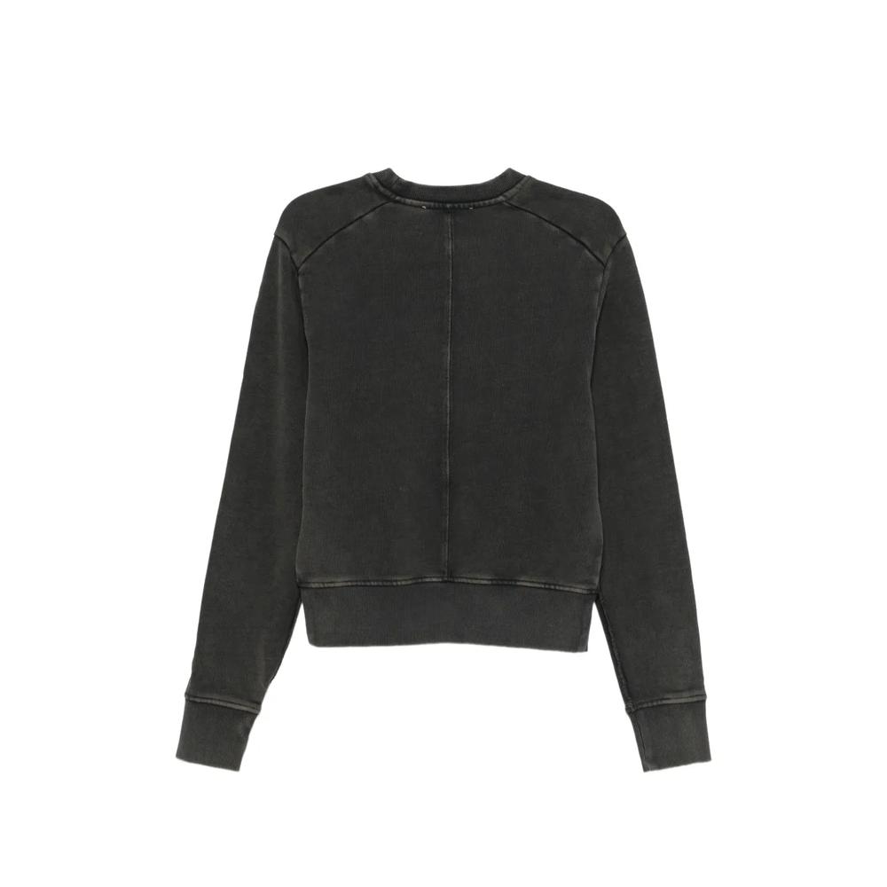 washed-effect panelled sweater 2
