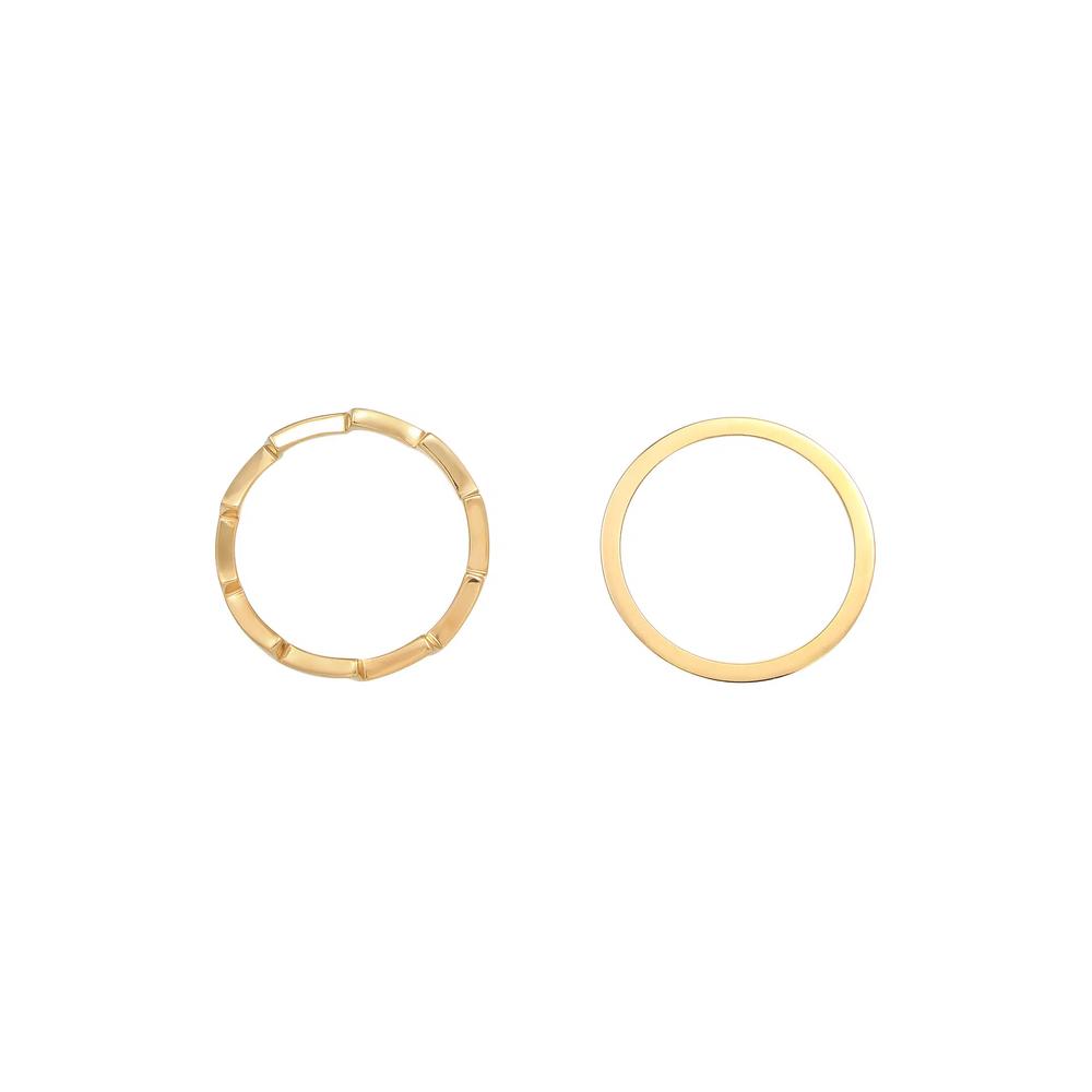 Кольцо Geo Look Basic Minimalist Trend Blogger с золотым покрытием 4