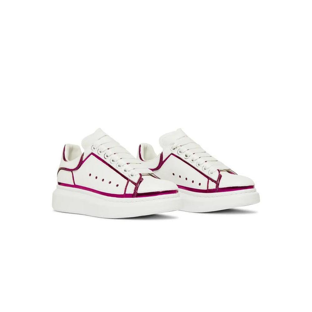 Кроссовки Alexander McQueen Wmns Oversized Sneaker 'White Printers Pink' 8