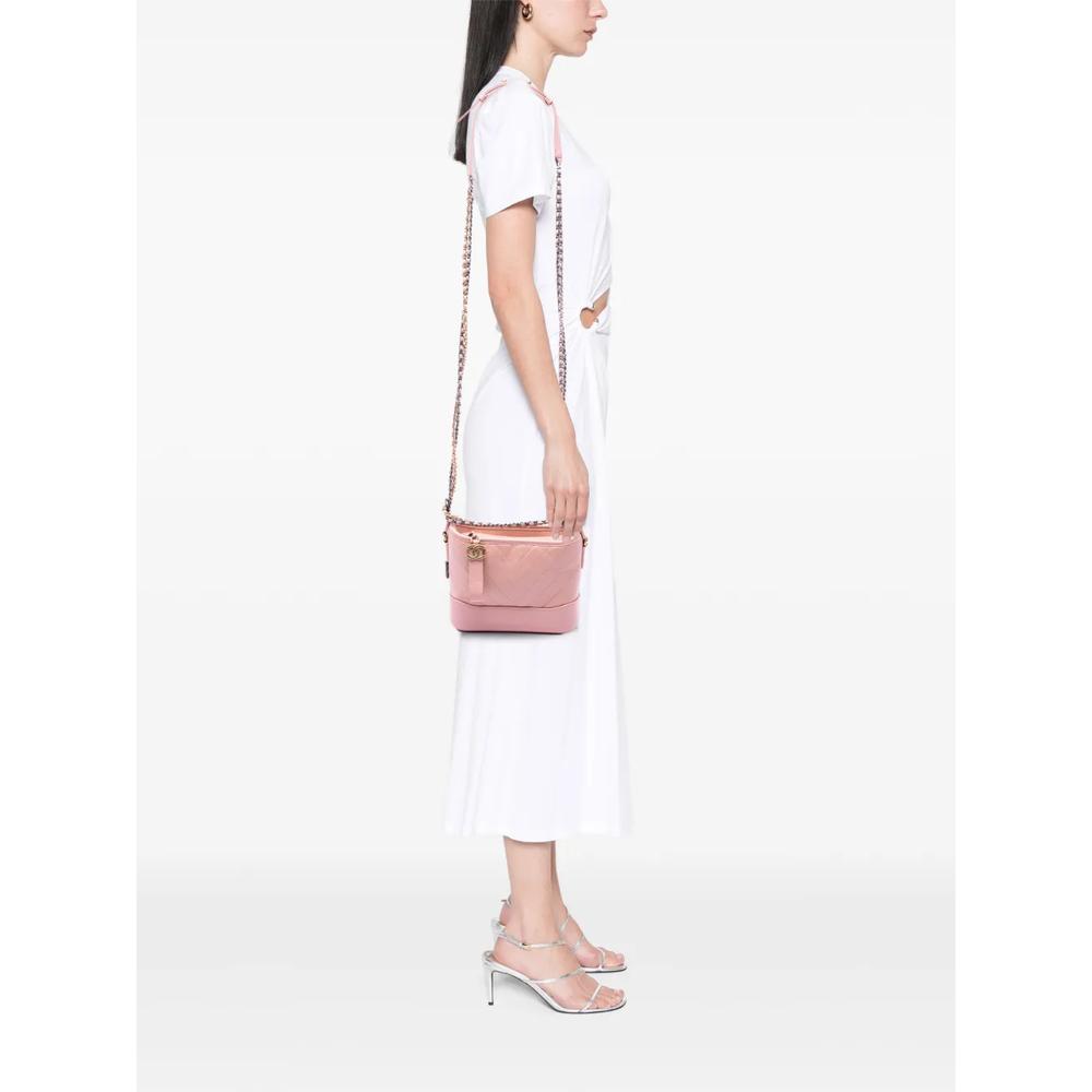 Маленькая сумка через плечо Chevron Aged Calfskin Gabrielle Hobo (2019 год) 2