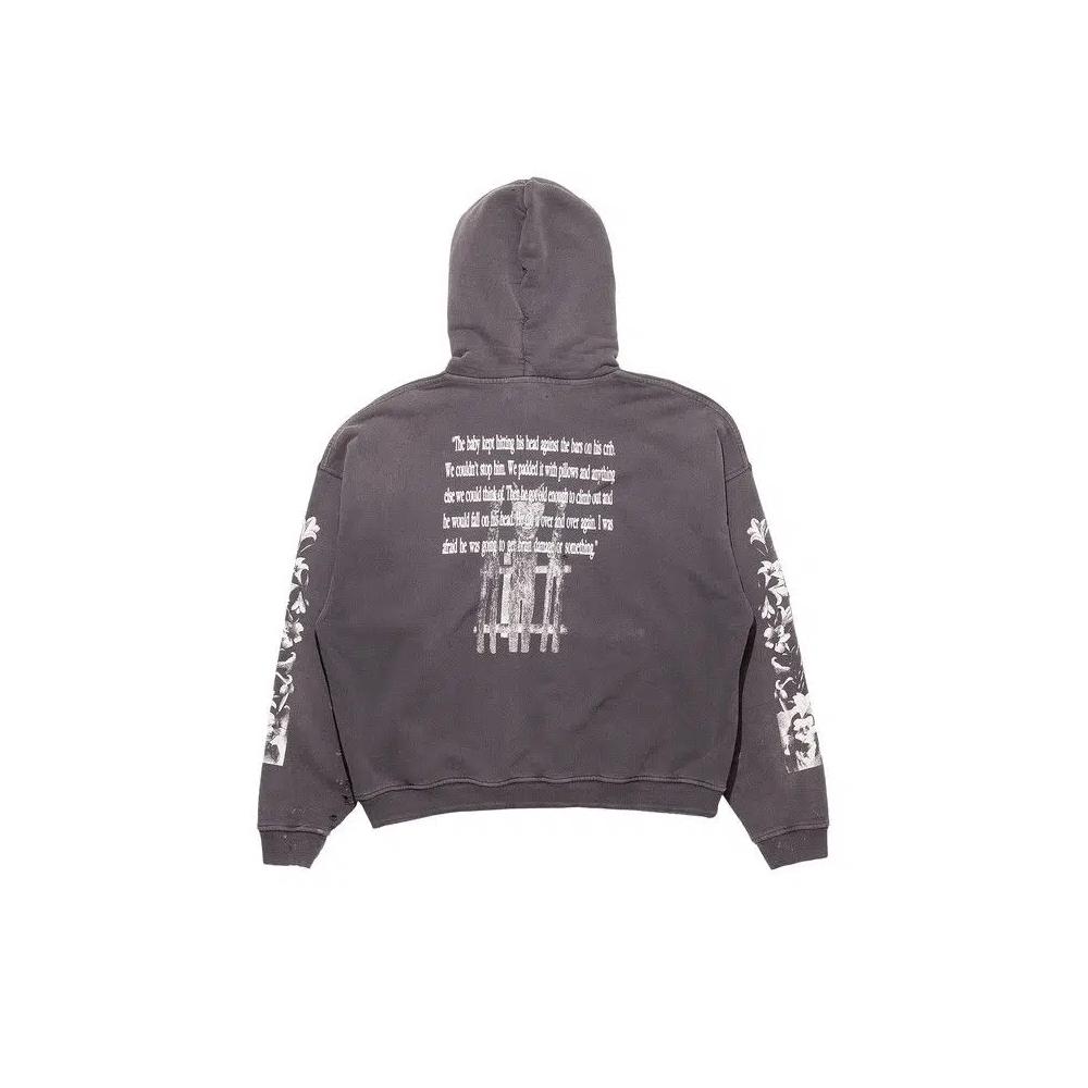 Худи Enfants Riches Déprimés Head Against The Bars Hoodie 'Washed Black' 2