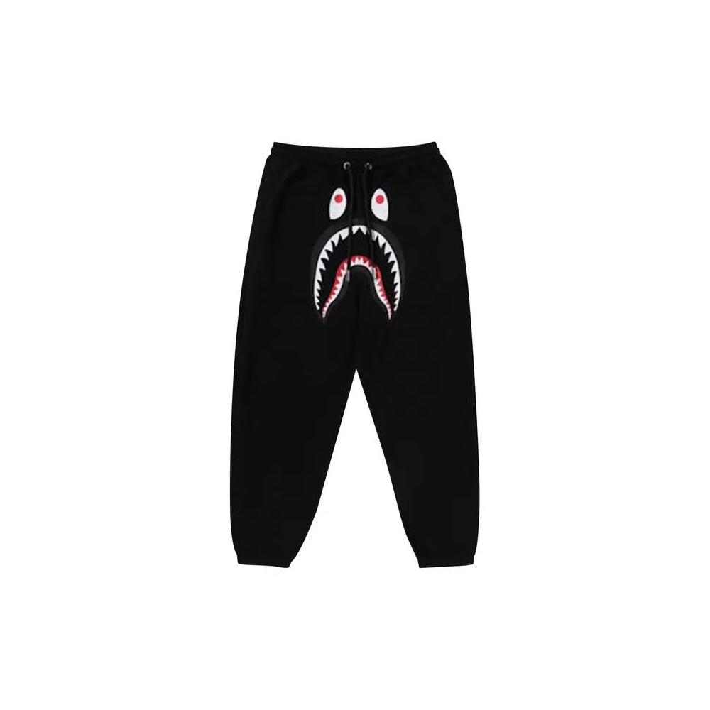 Штаны BAPE Shark Relaxed Fit Sweatpants 'Black' 1