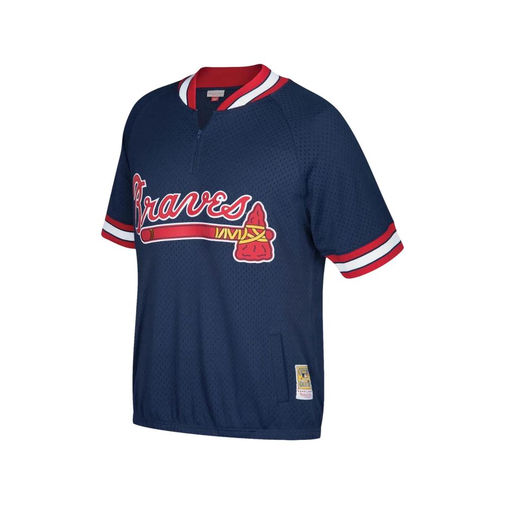 Рубашка поло 1991 Atlanta Braves с воротником на молнии 1