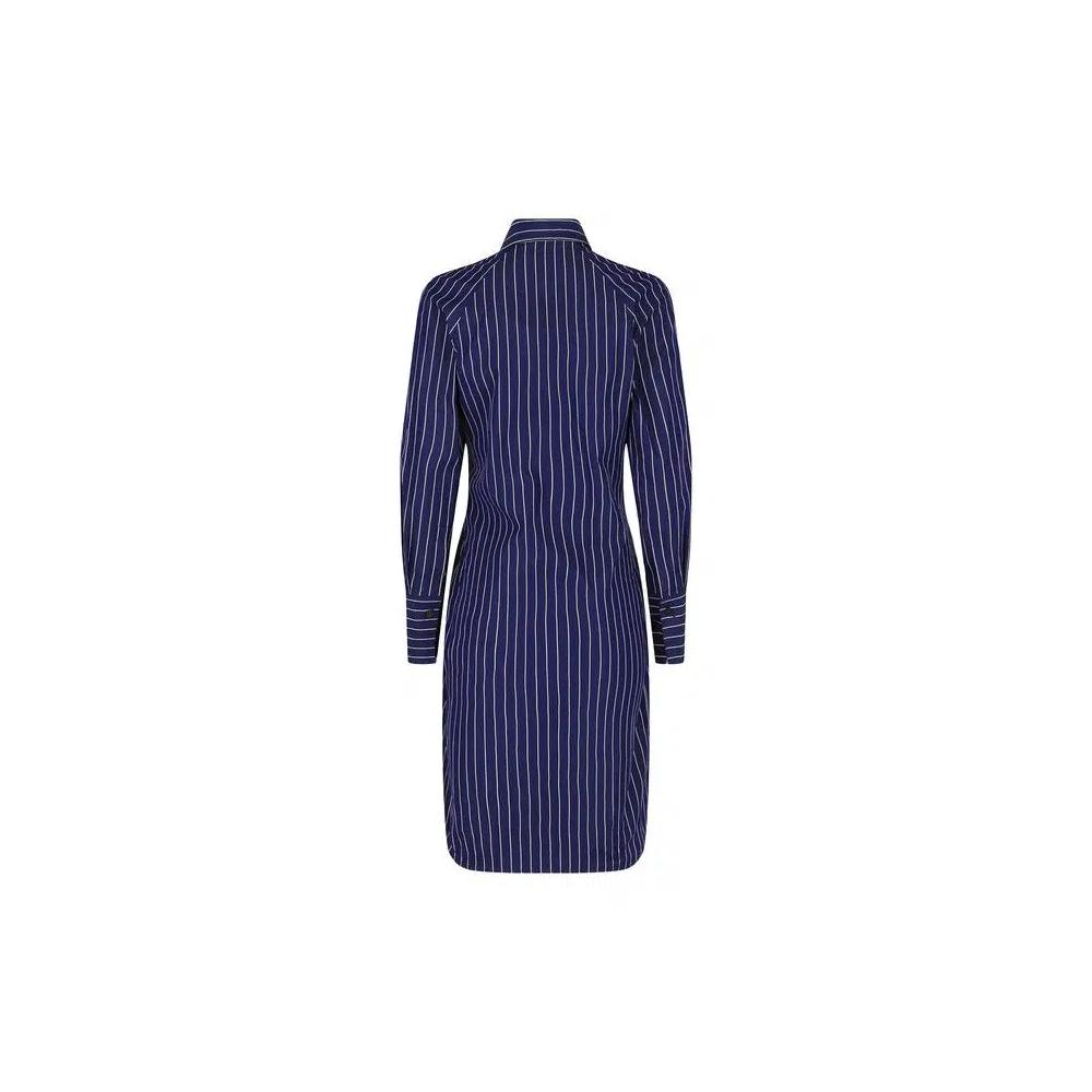 Платья миди Ferragamo Pinstriped Shirt Dress 'Navy Blue' 2