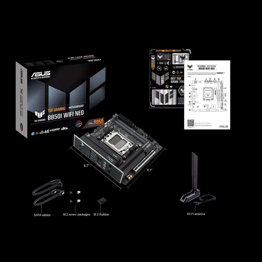 ASUS TUF GAMING B850I WIFI NEO материнская плата 8