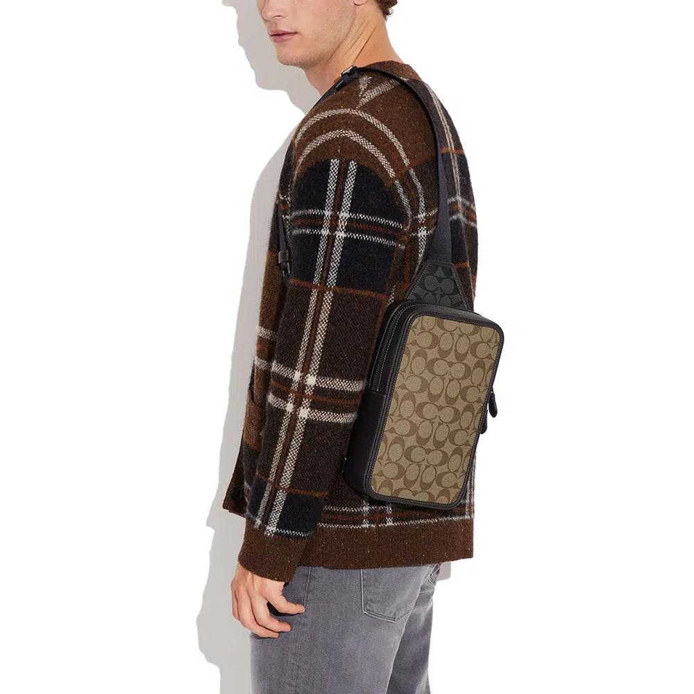 Сумка Sullivan Pack In Blocked Signature Canvas Khaki/Charcoal C9865 5