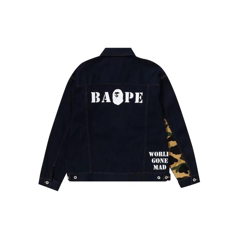 Джинсовые куртки BAPE Multi Motif Loose Fit Denim Jacket 'Индиго' 2