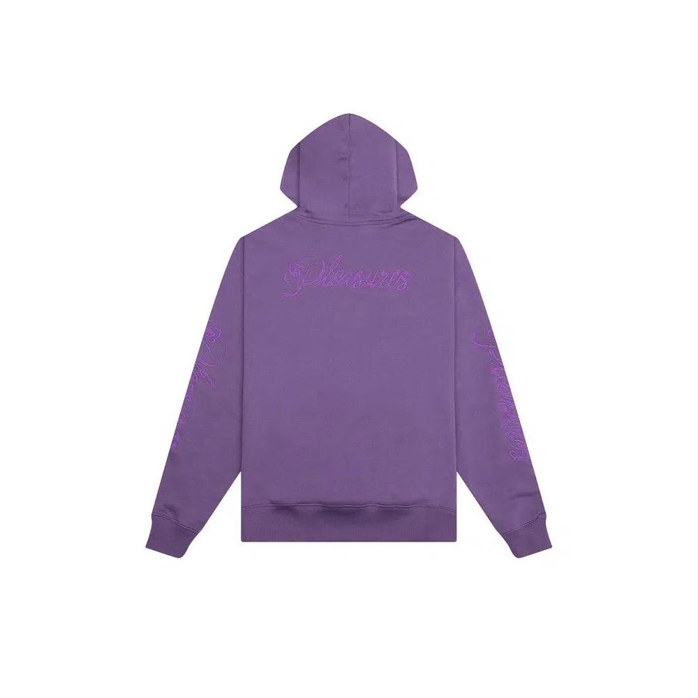 Топы Pleasures Scrawl Hoodie 'Баклажановый' 2