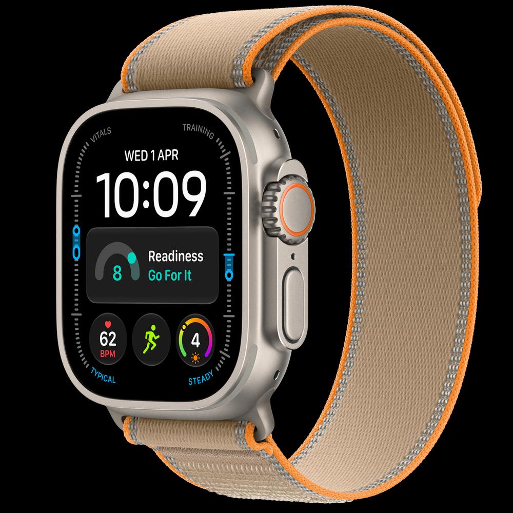 Apple Watch Ultra 4 49 мм, GPS + Cellular, титан, Natural, ремешок Sand Trail Loop 1