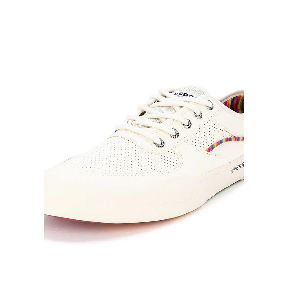 Мужские кожаные кроссовки Soltide Light Beige Rainbow 6