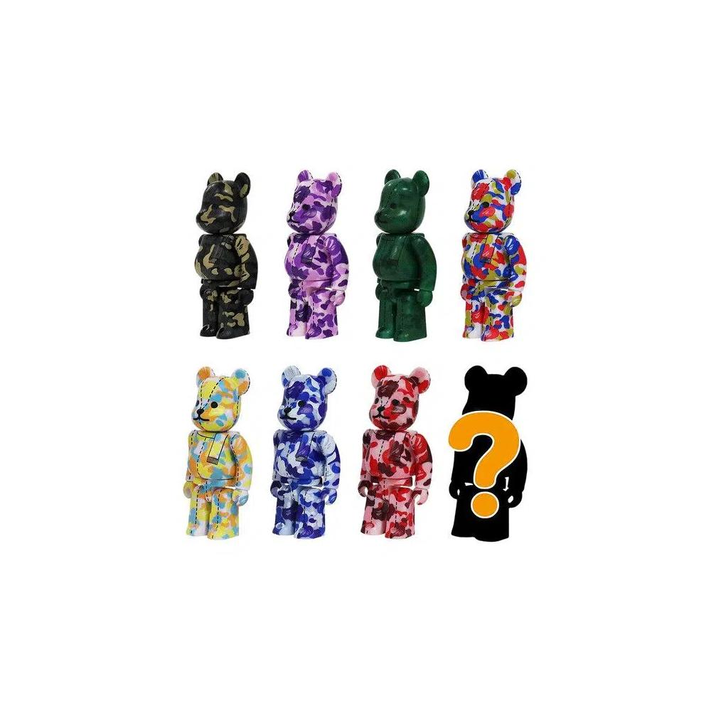 Фигурки BE@RBRICK x BAPE 28th Anniversary Camo #4 Sealed Case 100% 'Mystery' (24 Blind Boxes) 1