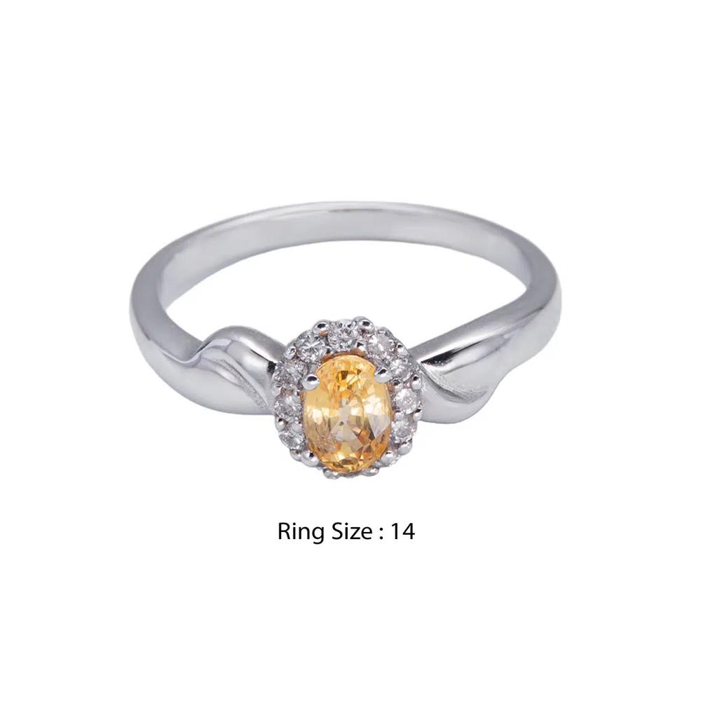 LITZ 18K Белое золото Кольцо с бриллиантом XK-SR0527 4